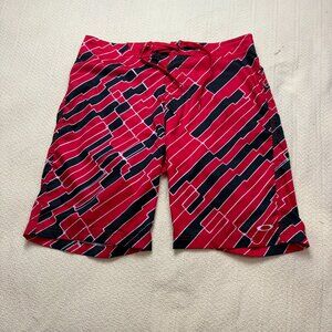 Oakley Board Shorts Red/Black Size 36